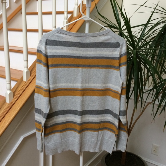 Gap sweater with grey/yellow/white stripes M - Picture 3 of 8